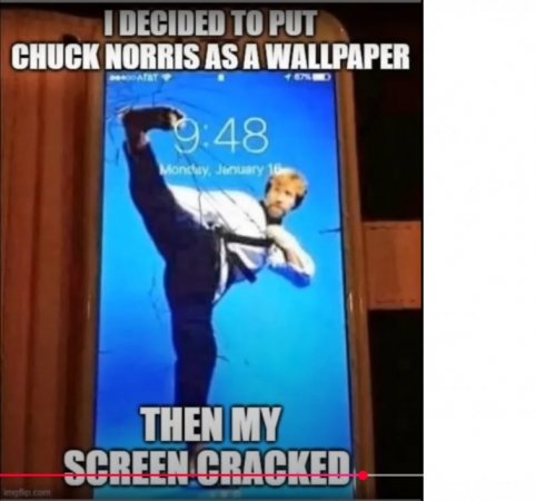 SM-47-Chuck Norris wallpaper-cracked screen-USED.jpg